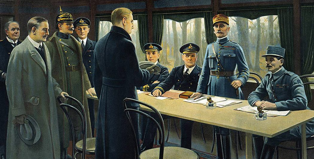 Signature de l'armistice du 11 novembre 1918 dans la forêt de Retonde