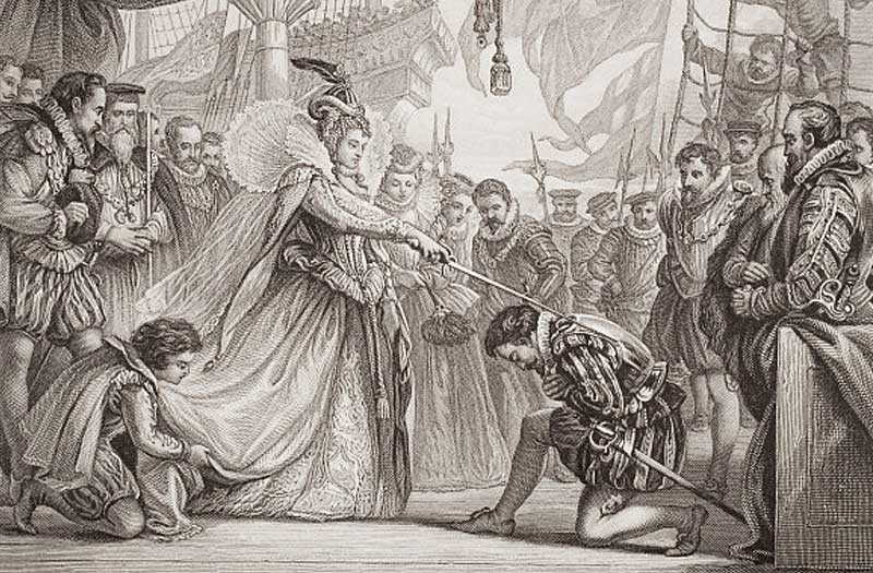 L'invincible Armada | Anoblissement de Francis Drake | Le site de l'Histoire | Historyweb